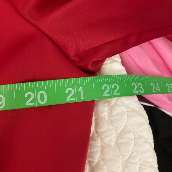 Victor Costa Jacket Blazer Womens Sz M Red Satin Stretch Button Hook Eye - Picture 7 of 9